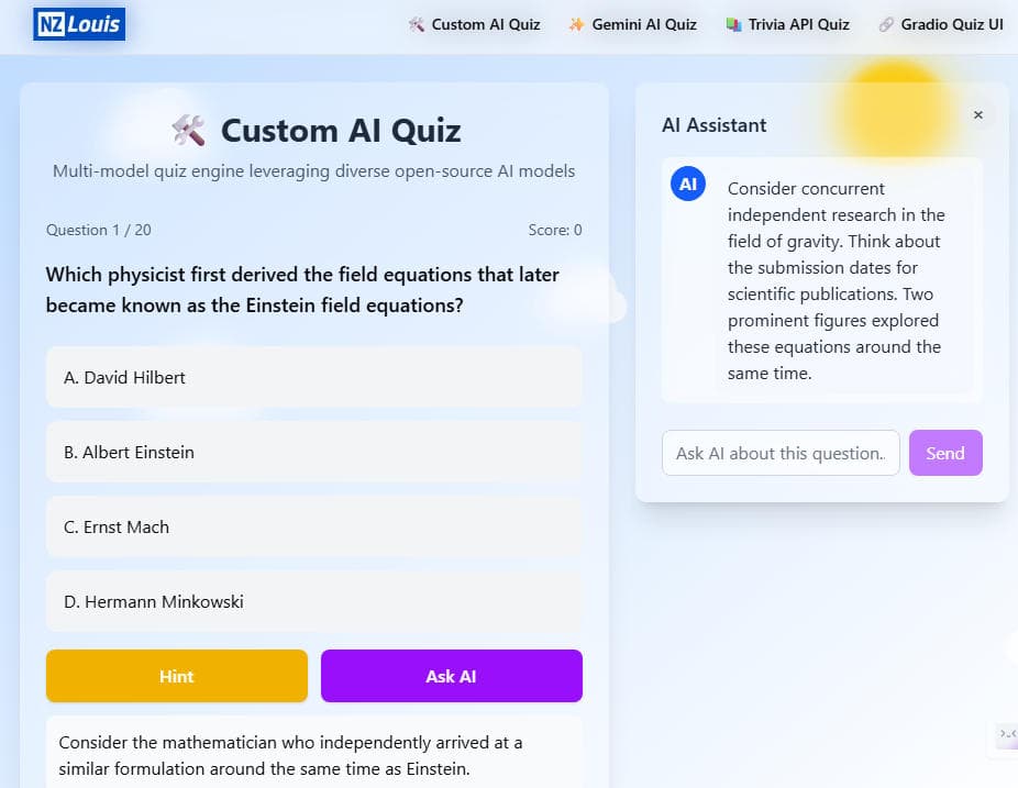 NZLouis AI Quiz
